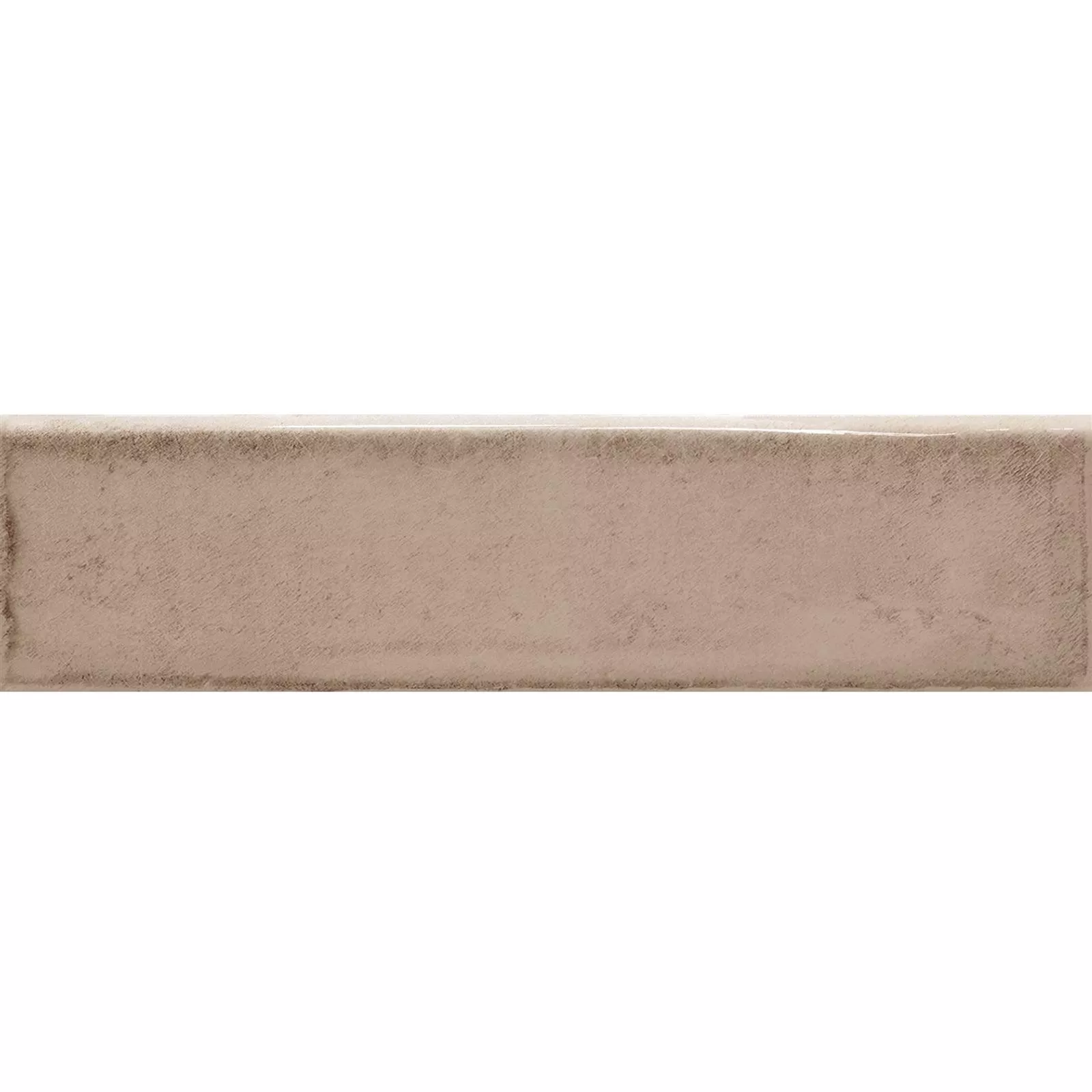 Plăci Ceramice Pentru Pereti Maestro Ondulat Strălucitor Maro Deschis 7,5x30cm