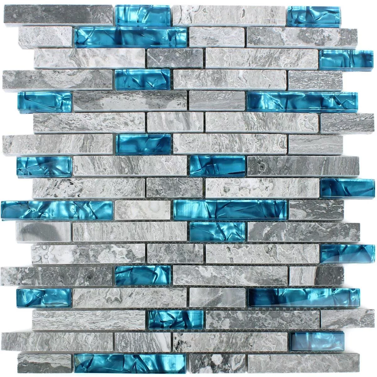 Mozaic De Sticlă Placi De Piatra Naturala Sinop Gri Albastru Stick