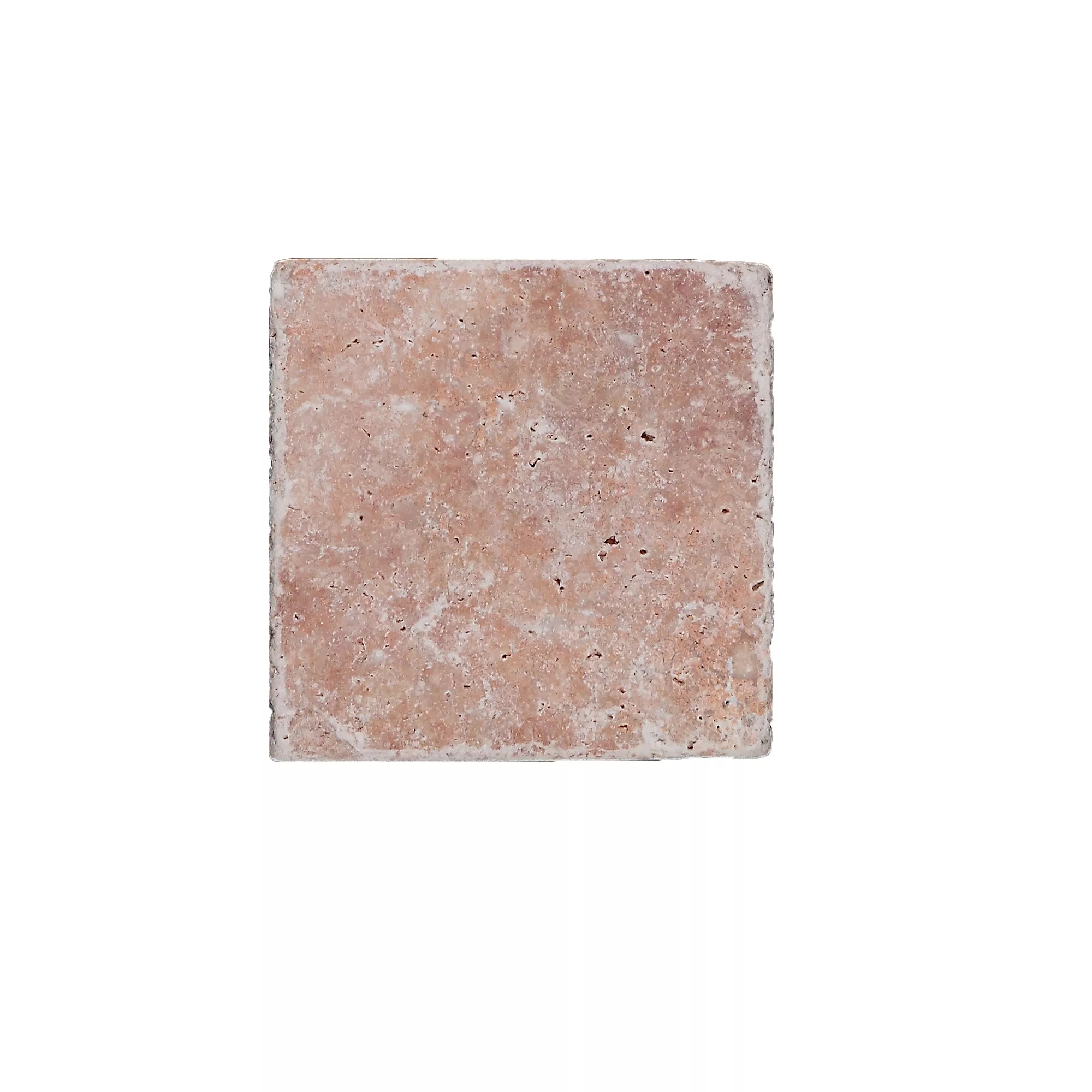 Placi De Piatra Naturala Travertin Usantos Rosso 10x10cm