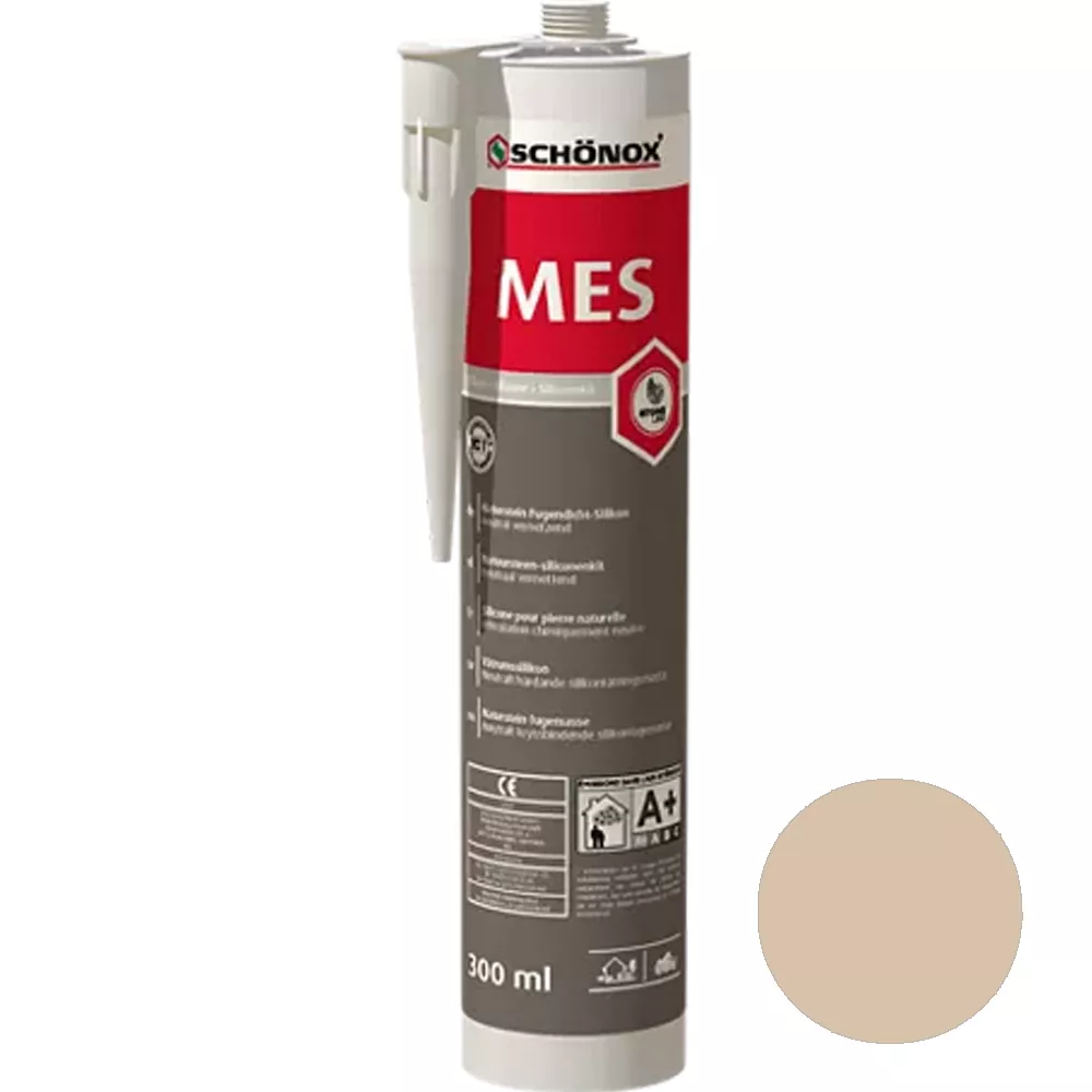 Schönox MES Sigilant pentru rosturi de marmură, silicon Jura Bej, 300 ml