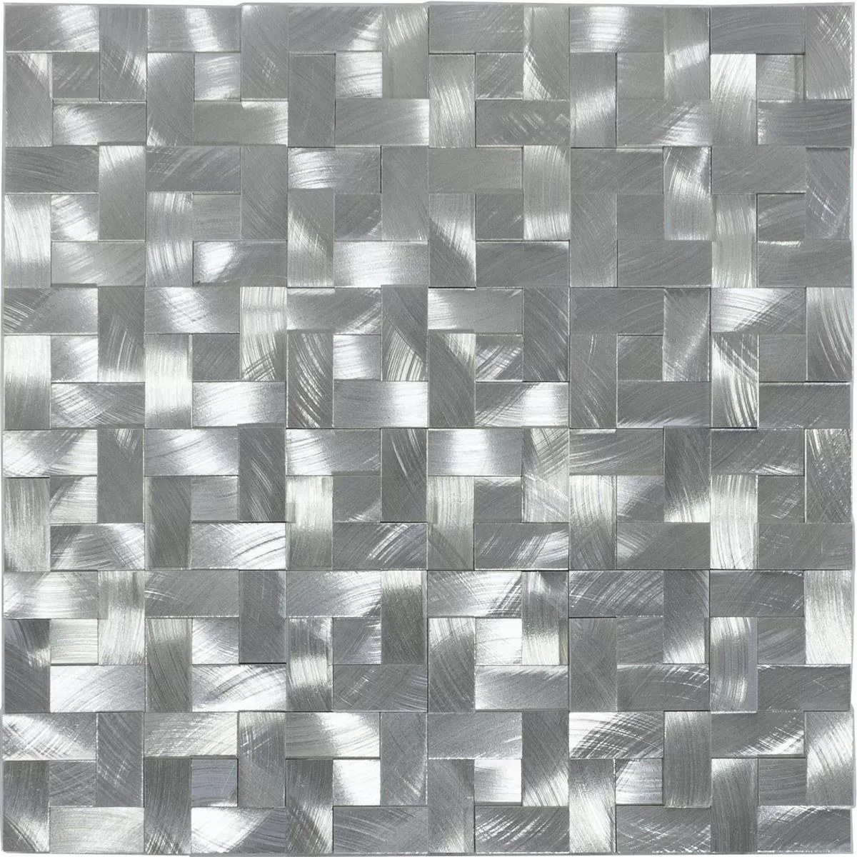 Aluminiu Metal Plăci De Mozaic Quantum Argint