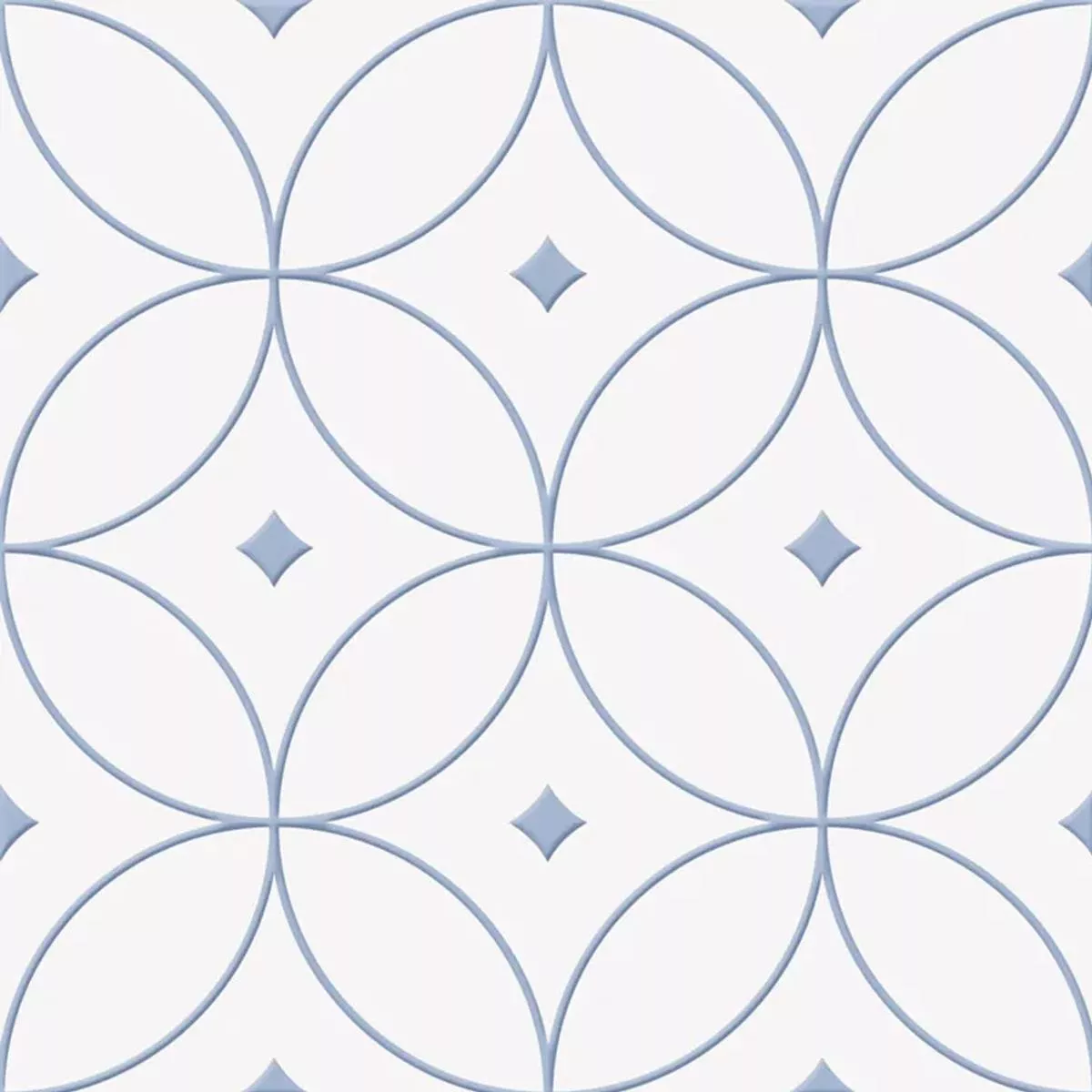 Skyros Albastru Alb 25x25 cm