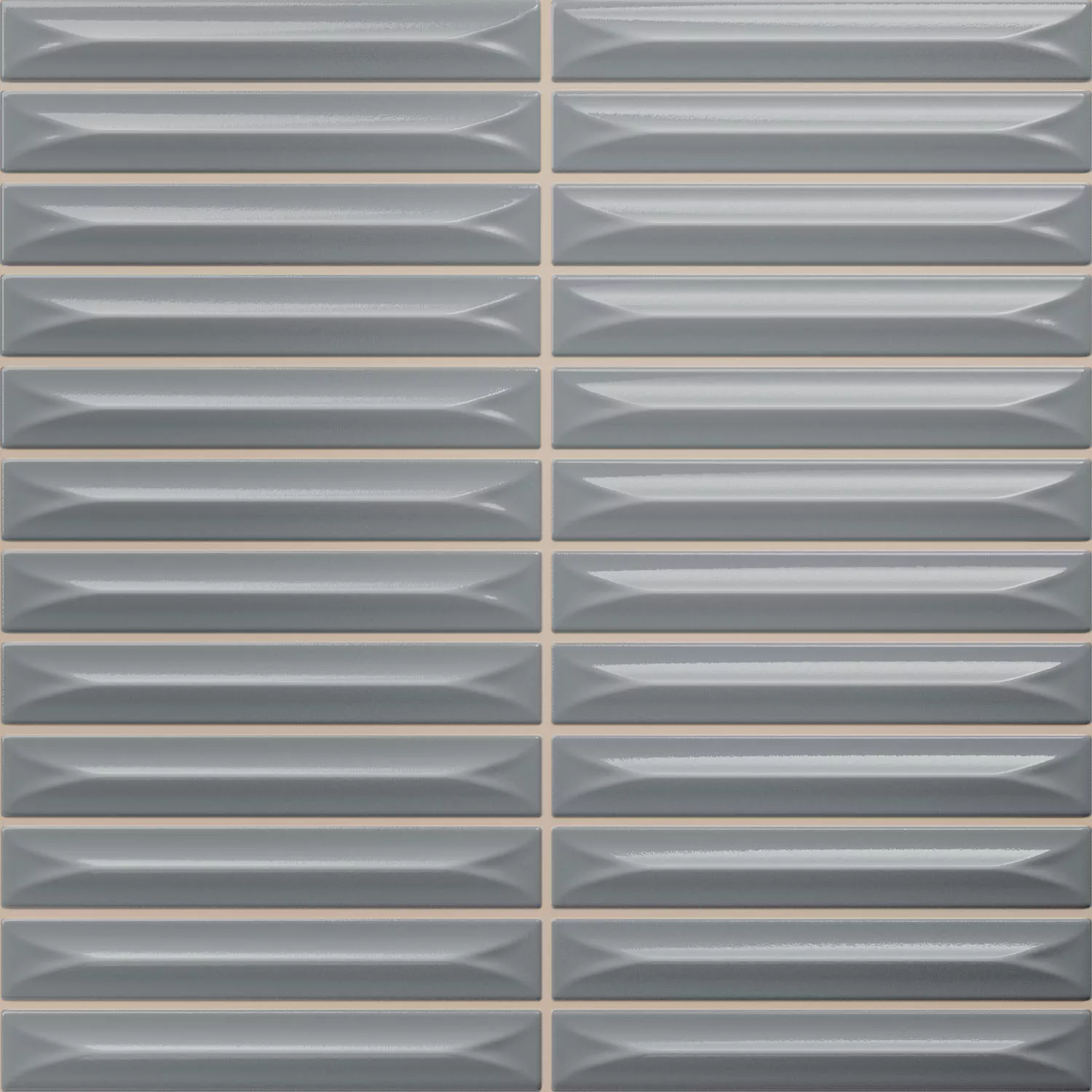 Bevel Gri Strălucitor Tijă 20x20 cm