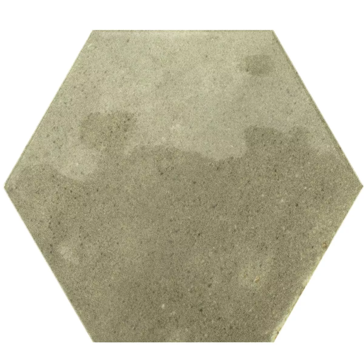 Plăci Ceramice Pentru Pereti Arosa Strălucitor Ondulat Hexagon Verde Măsliniu 17,3x15cm