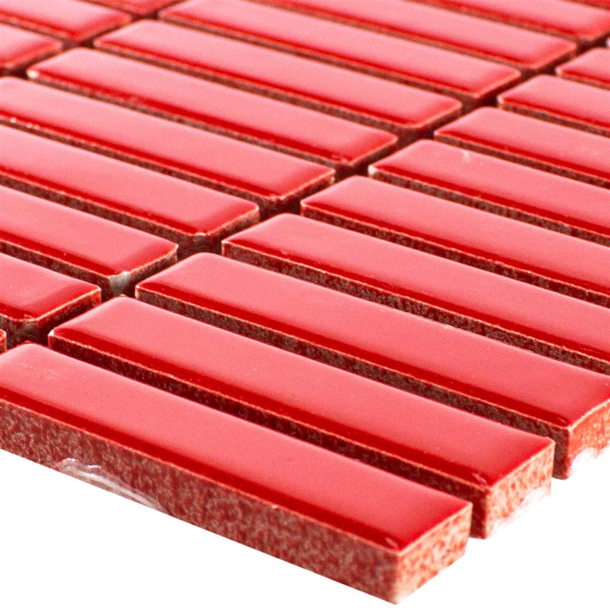 Ceramică Plăci De Mozaic Maytown Roșu Strălucitor