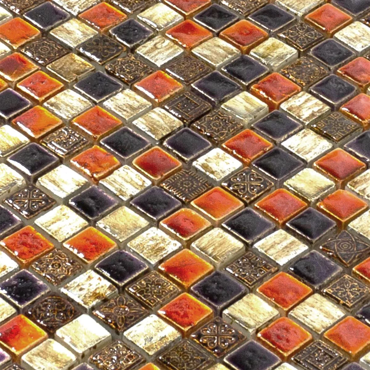 Piatră Naturală Plăci De Mozaic Toskana Roșu Cupru Mix