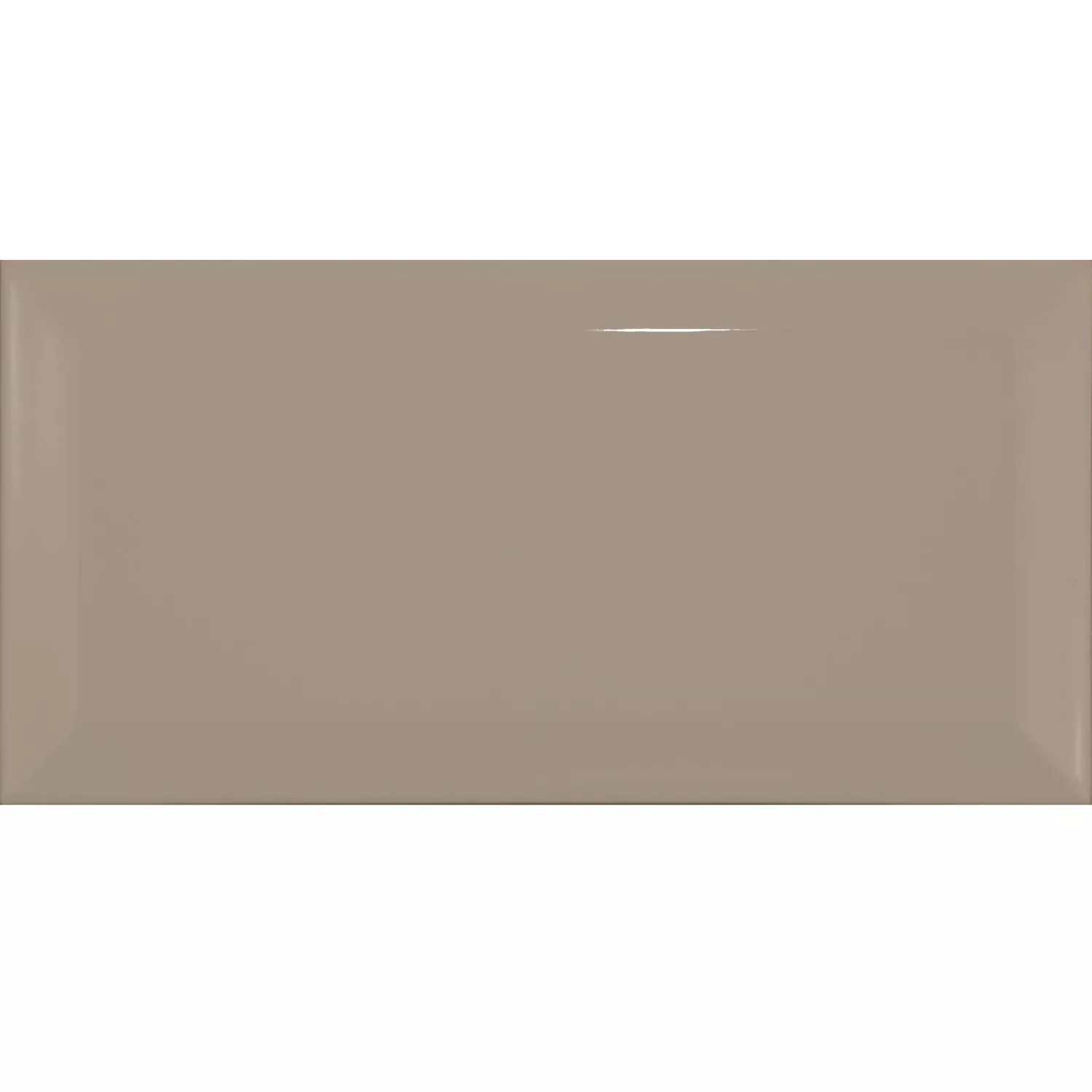 Tigla de metrou Maro Strălucitor 7,5x15 cm Fațetă Pitcox Mink