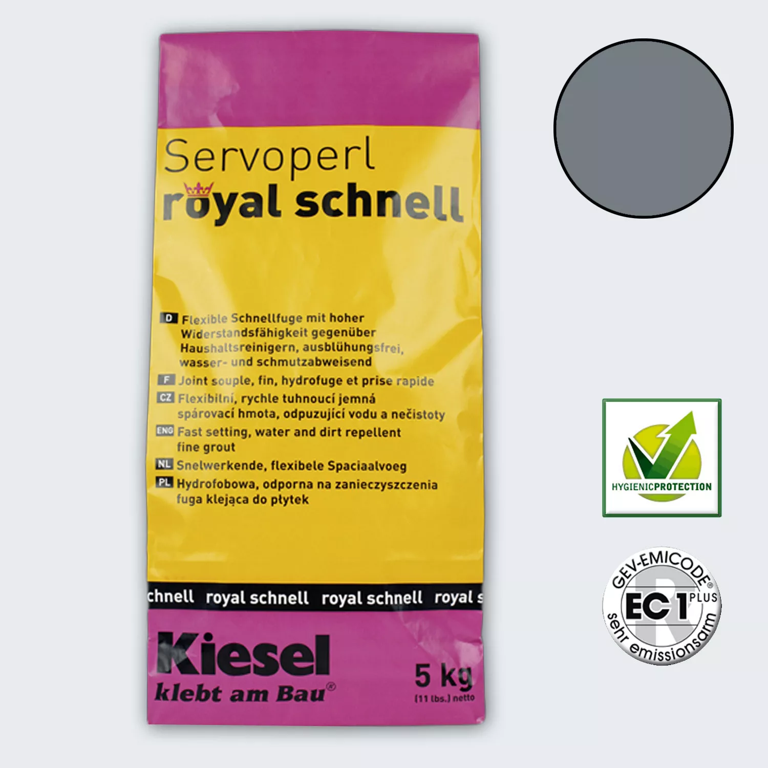 Kiesel Servoperl Royal - Imbinare flexibila cu intarire rapida (bazalt de 5 kg)