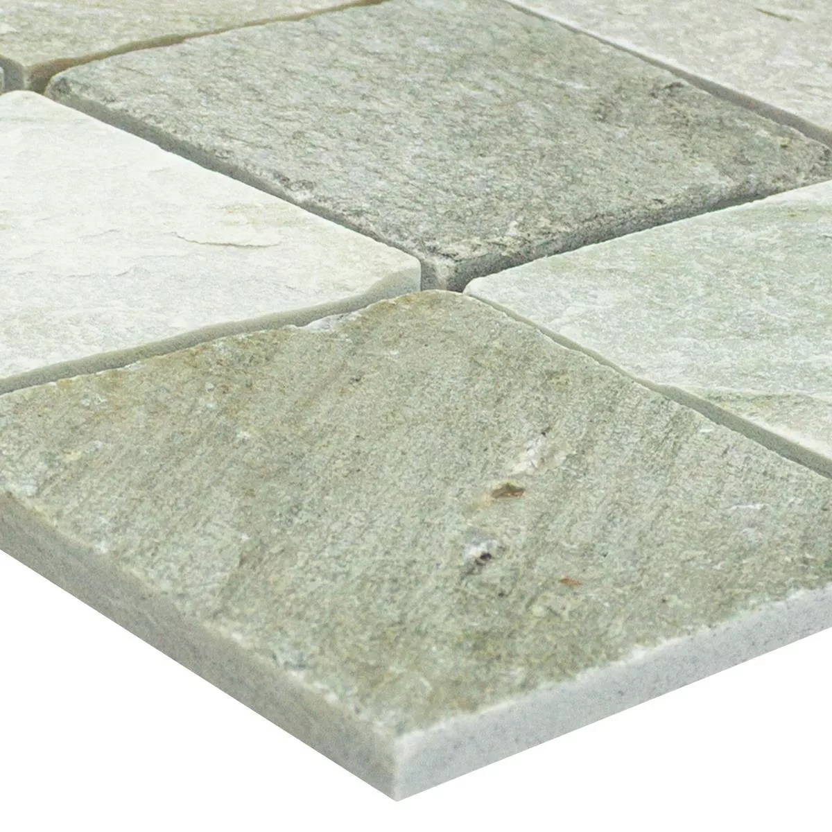 Plăci De Mozaic Cuarțit Bej Gri 100x100mm Plăci De Mozaic Cuarțit Bej Gri 100x100mm