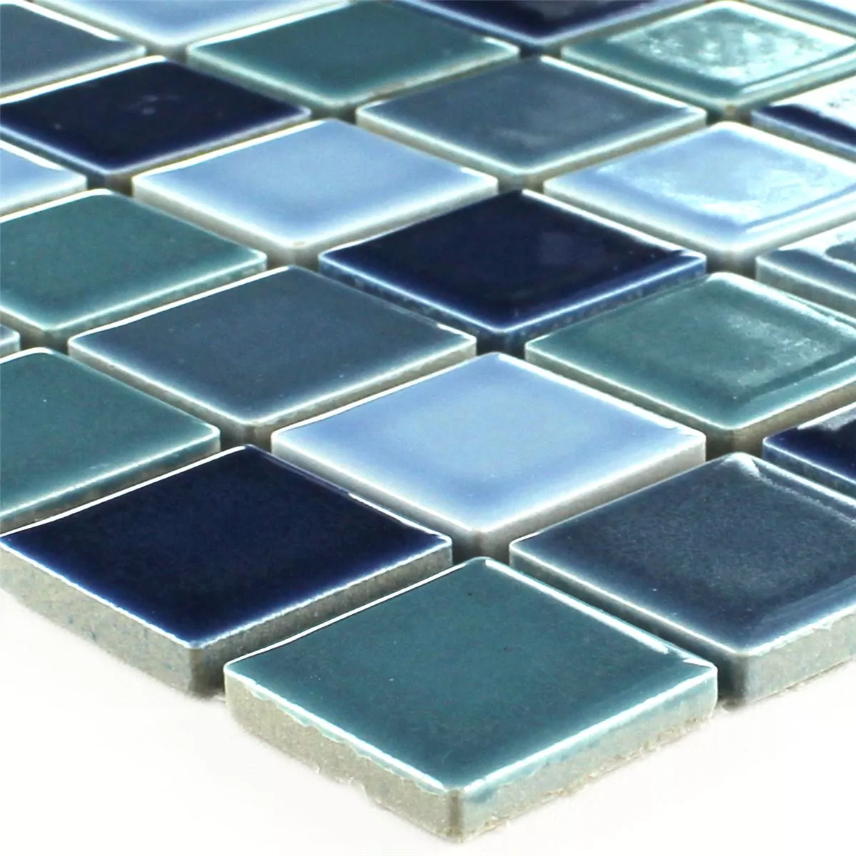 Plăci De Mozaic Ceramică Bodaway Albastru Mix Strălucitor