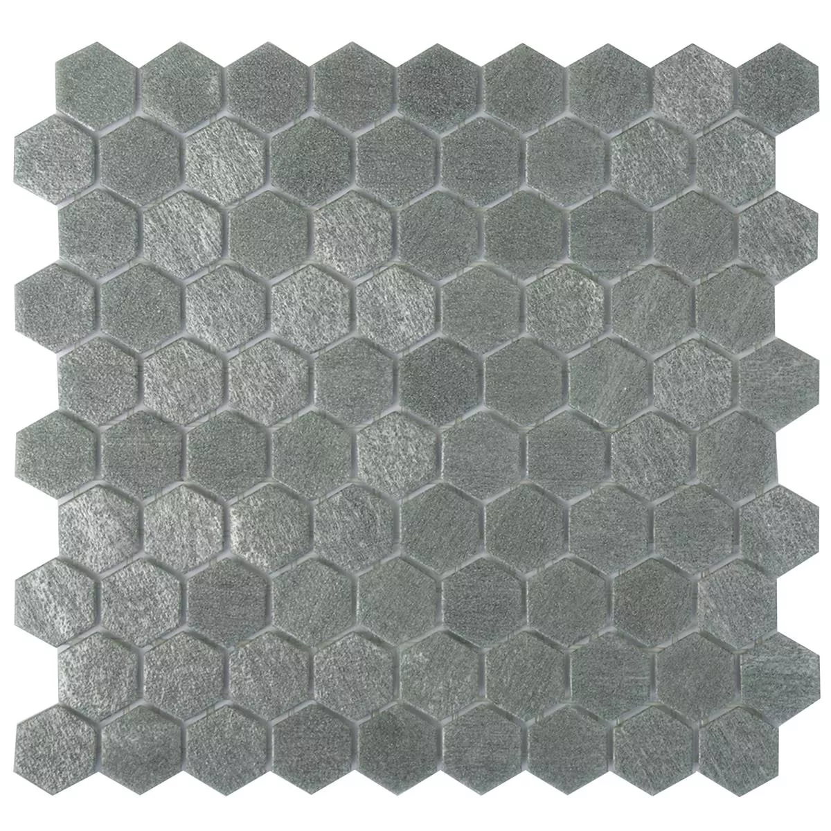 Mozaic De Sticlă Gresie Trend-Vi Hexagonal 2102 Gri Deschis