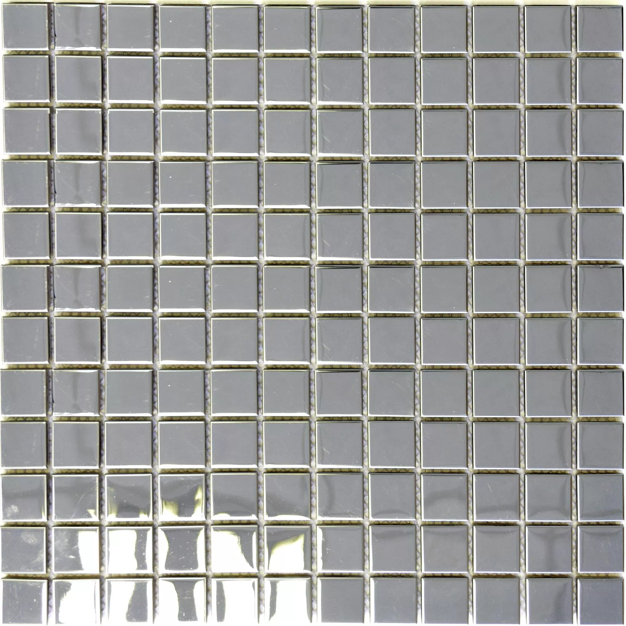 Oțel Inoxidabil Plăci De Mozaic Strălucitor Pătrat 23