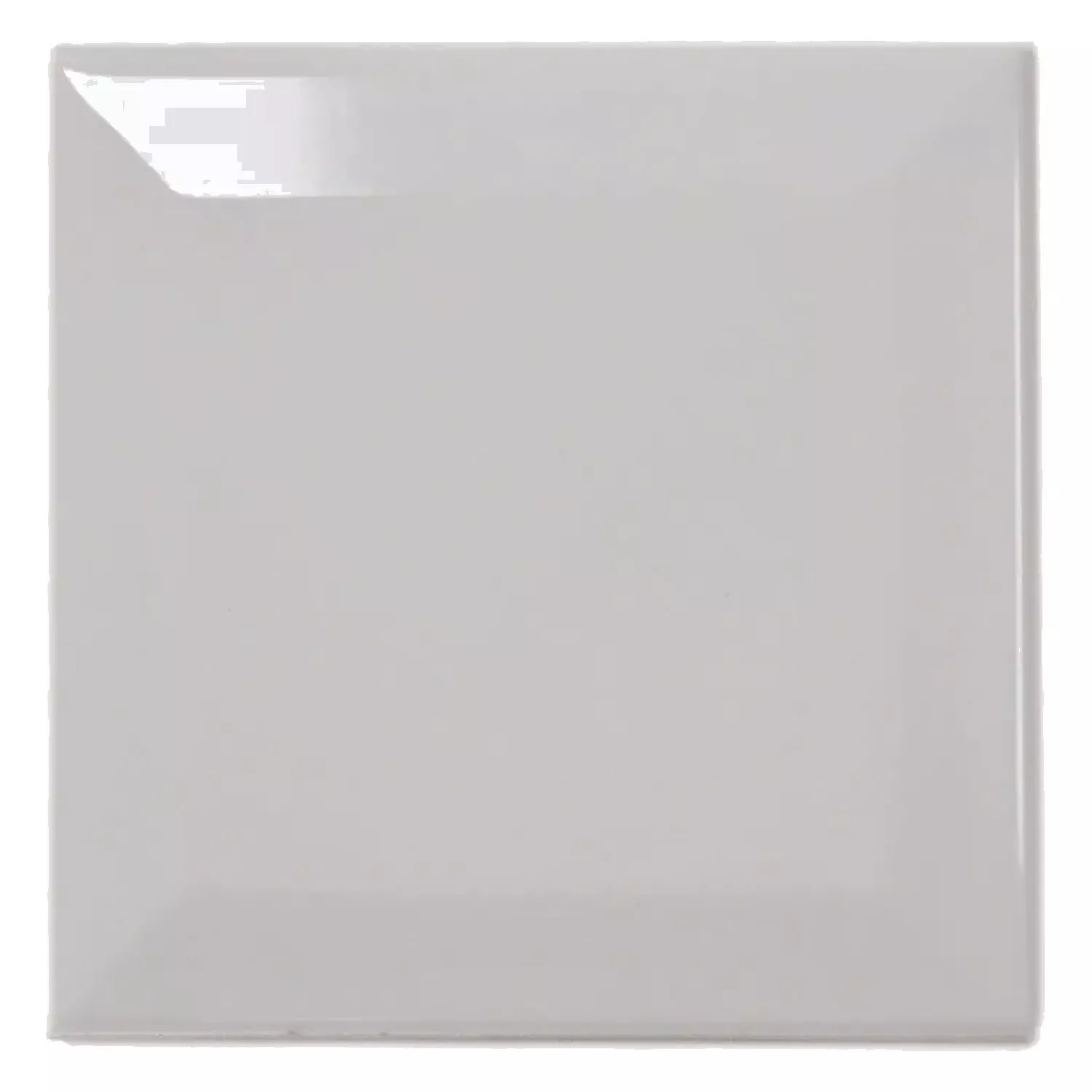 Tigla de metrou Gri Strălucitor 10x10 cm Fațetă Catarina Gris