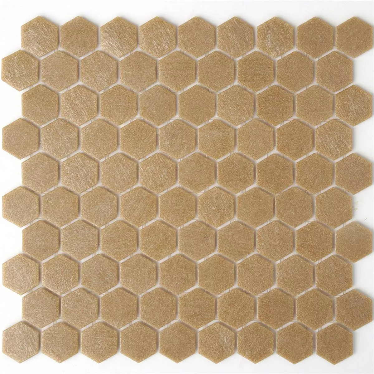 Mozaic De Sticlă Gresie Trend-Vi Hexagonal 182 Maro Deschis