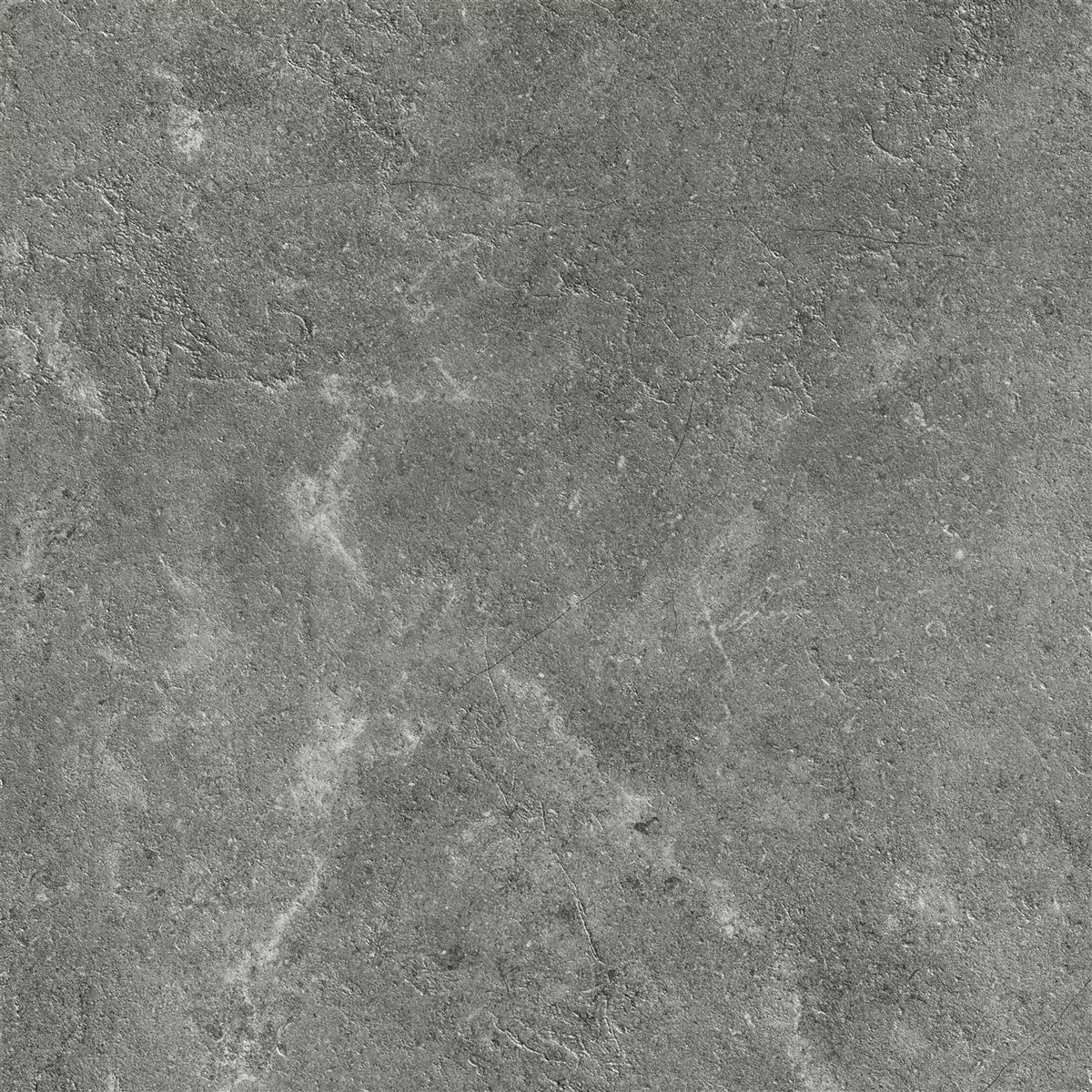 Gresie Bangui Aspect De Piatră 60x60cm Gri Inchis