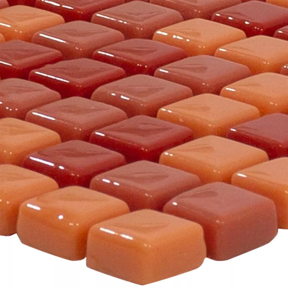 Mozaic De Sticlă Gresie Delight Roșu-Portocale Mix