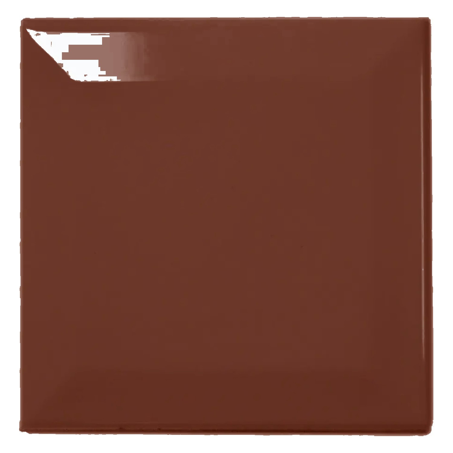 Tigla de metrou Maro Strălucitor 10x10 cm Fațetă Catarina Marron