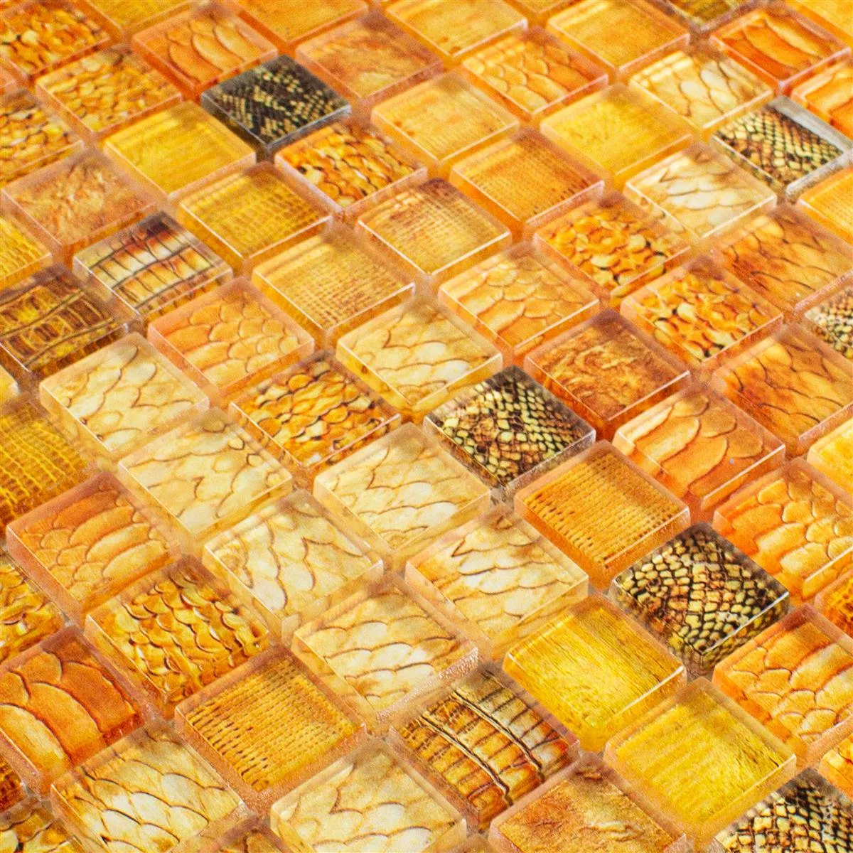 Mozaic De Sticlă Gresie Python Portocale 23