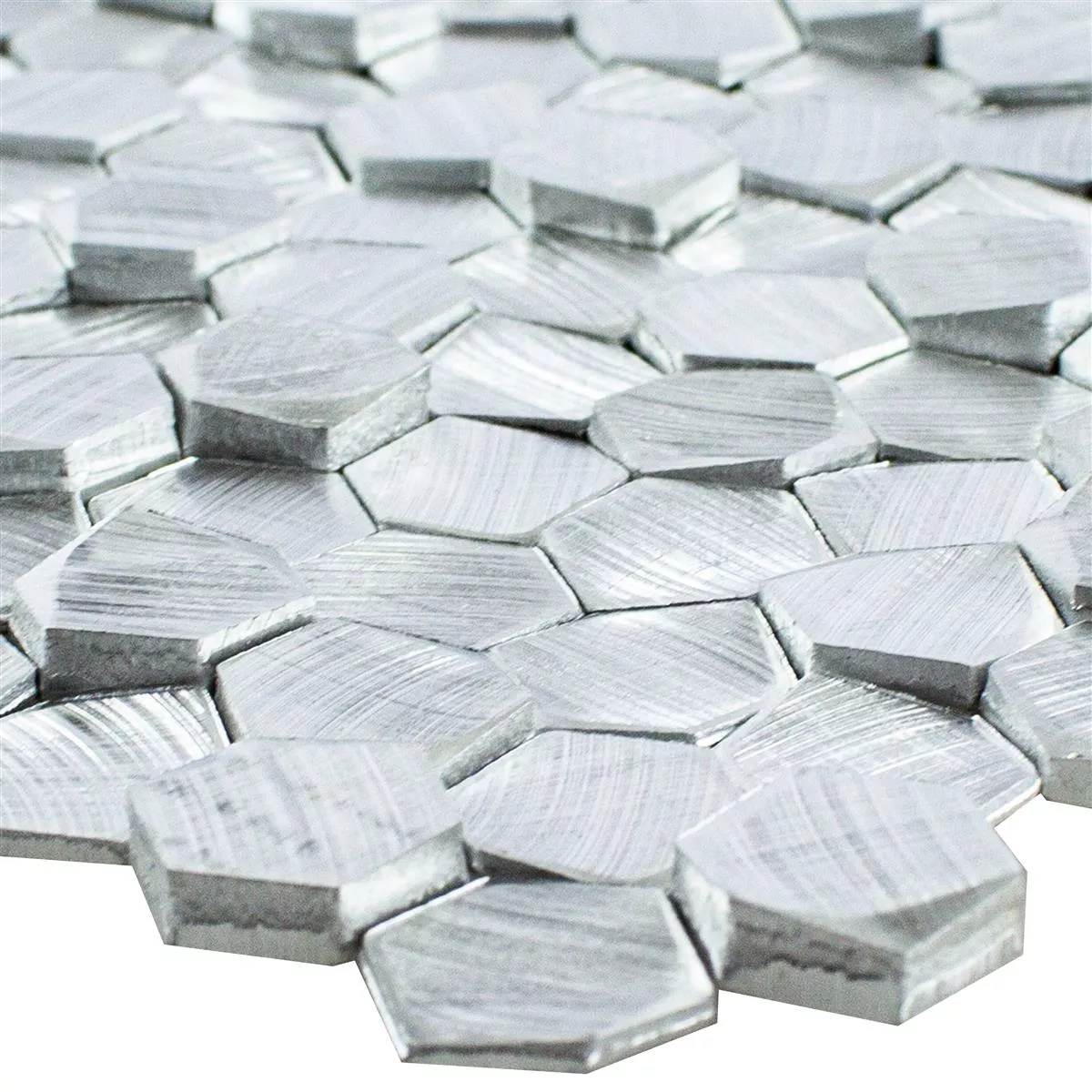 Aluminiu Metal Plăci De Mozaic McAllen Argint
