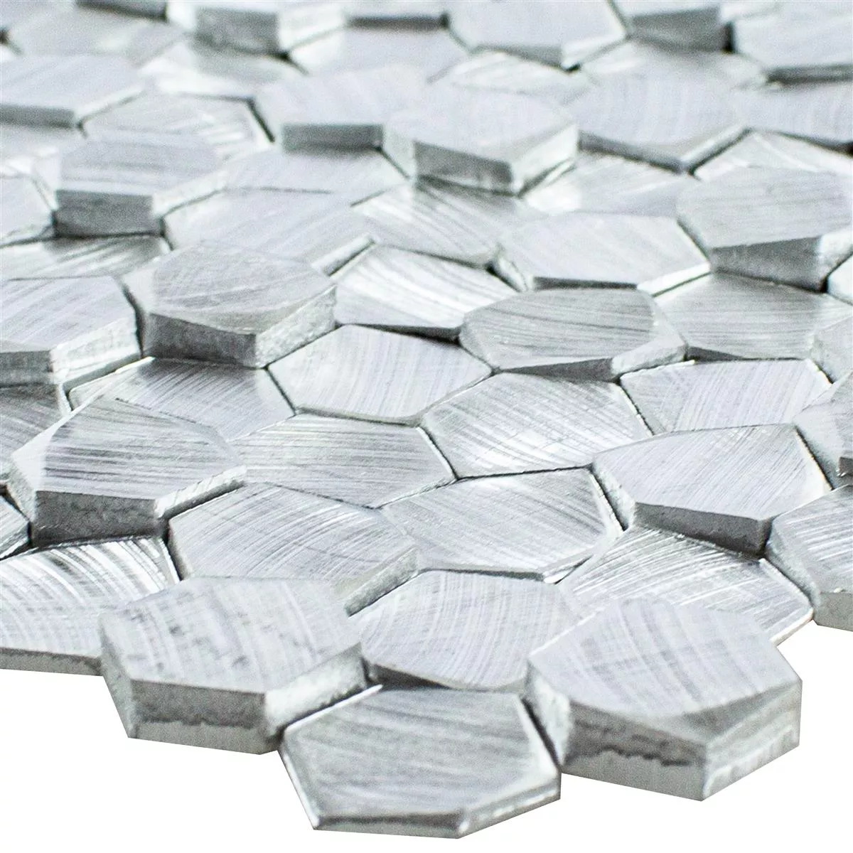Aluminiu Metal Plăci De Mozaic McAllen Argint Aluminiu Metal Plăci De Mozaic McAllen Argint