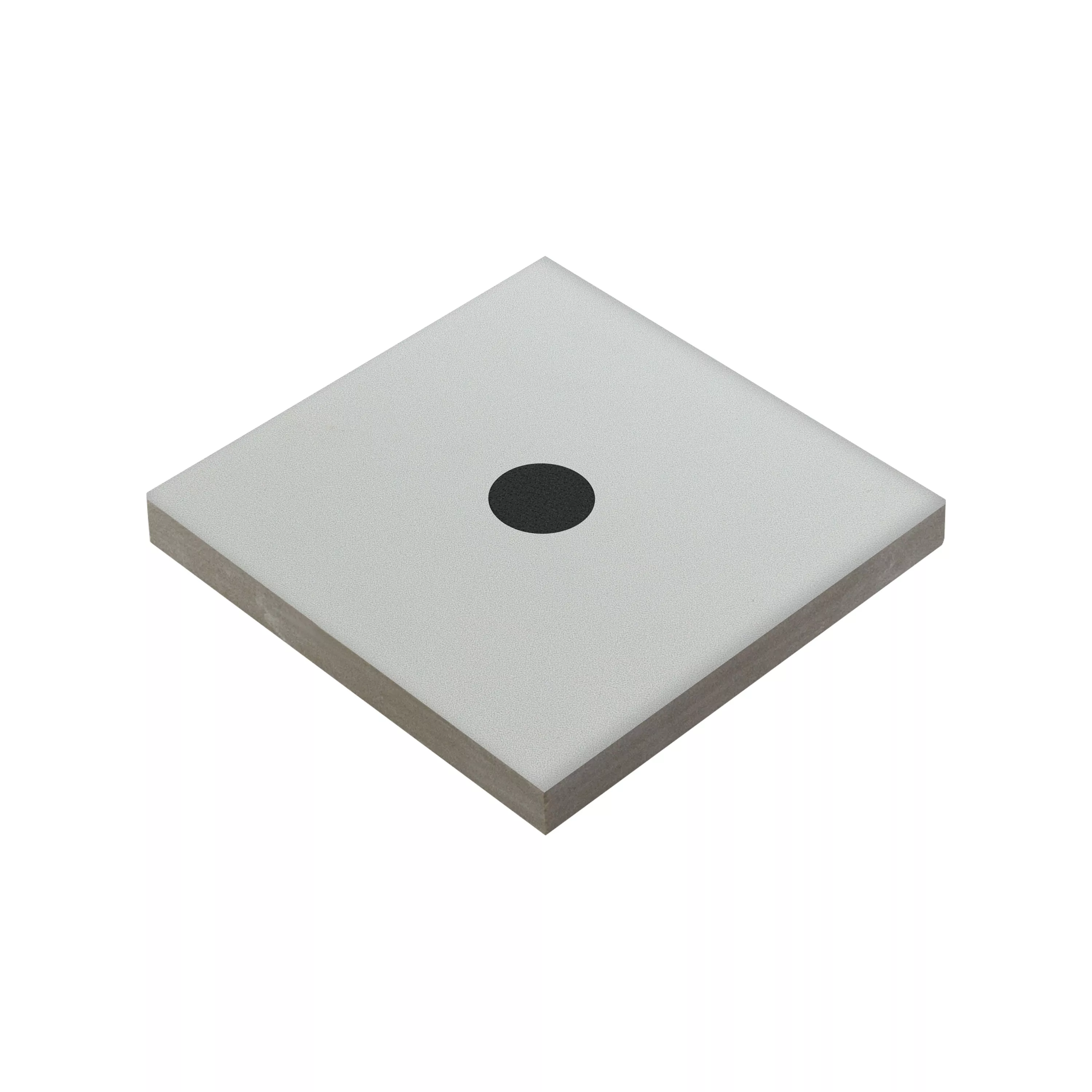 Gresie Portelanata Gresie Genexia Negru Alb Decor 3 Rosone  4,6x4,6cm