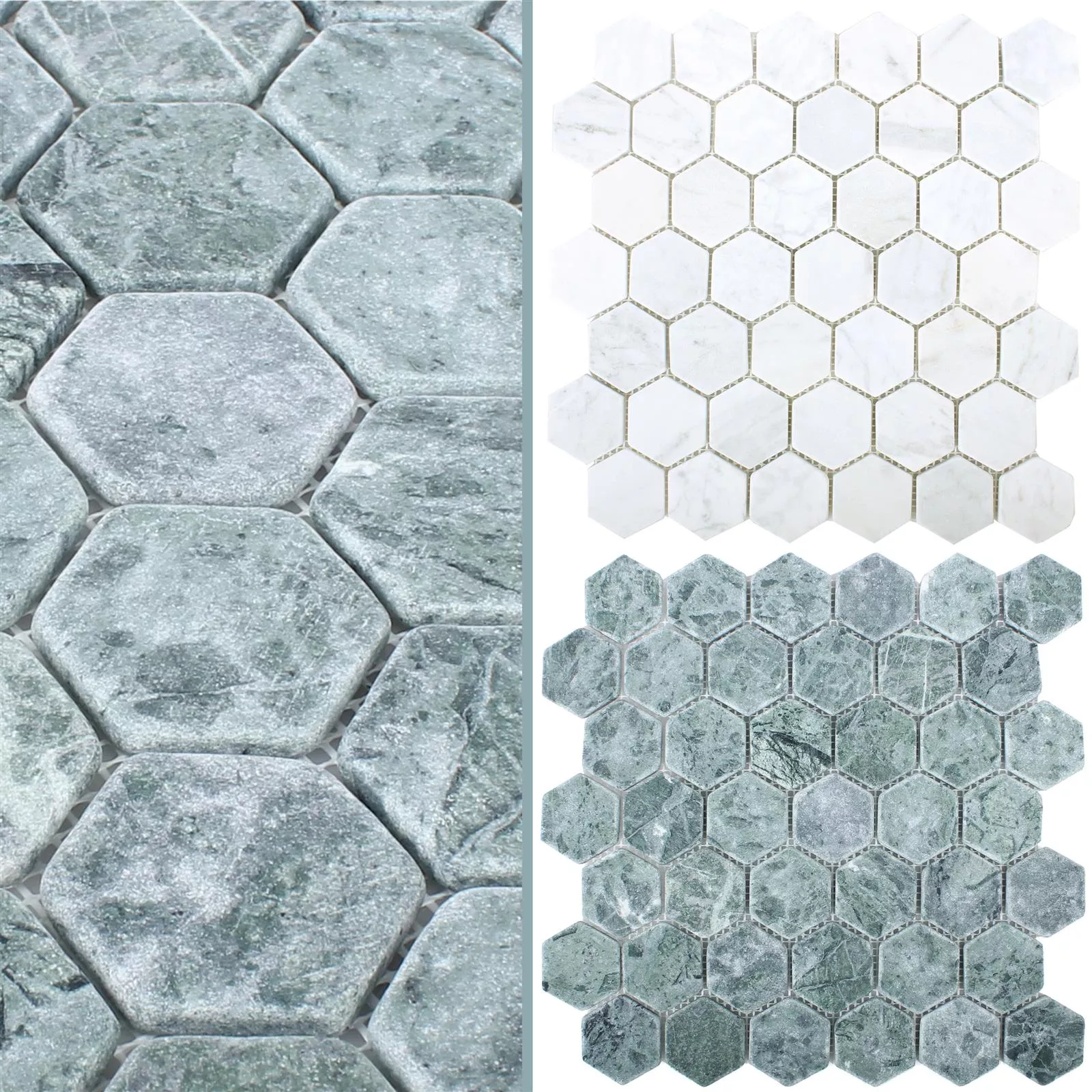Plăci De Mozaic Marmură Wutach Hexagon