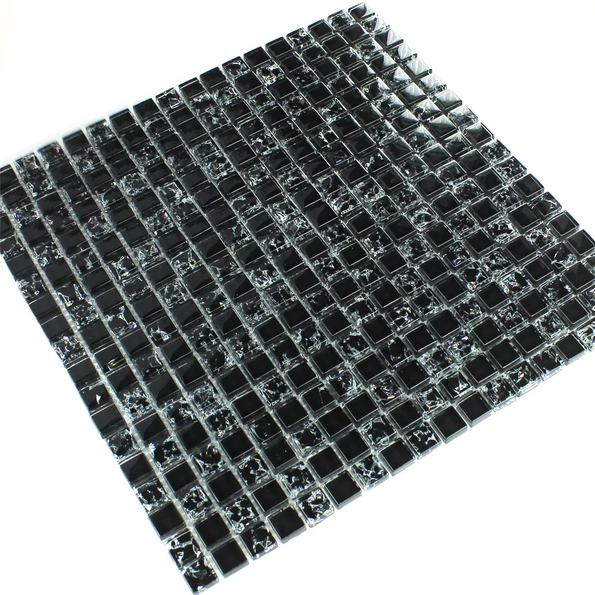 Mozaic De Sticlă Tokio Negru Efect