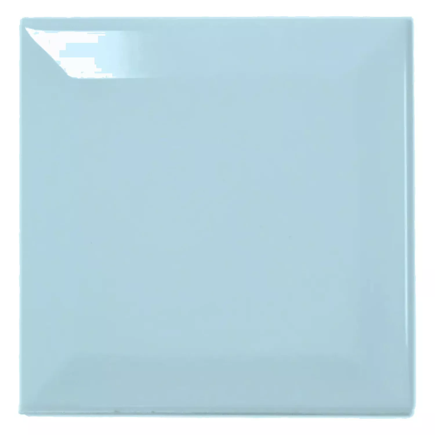 Tigla de metrou Albastru Strălucitor 10x10 cm Fațetă Catarina Piscina