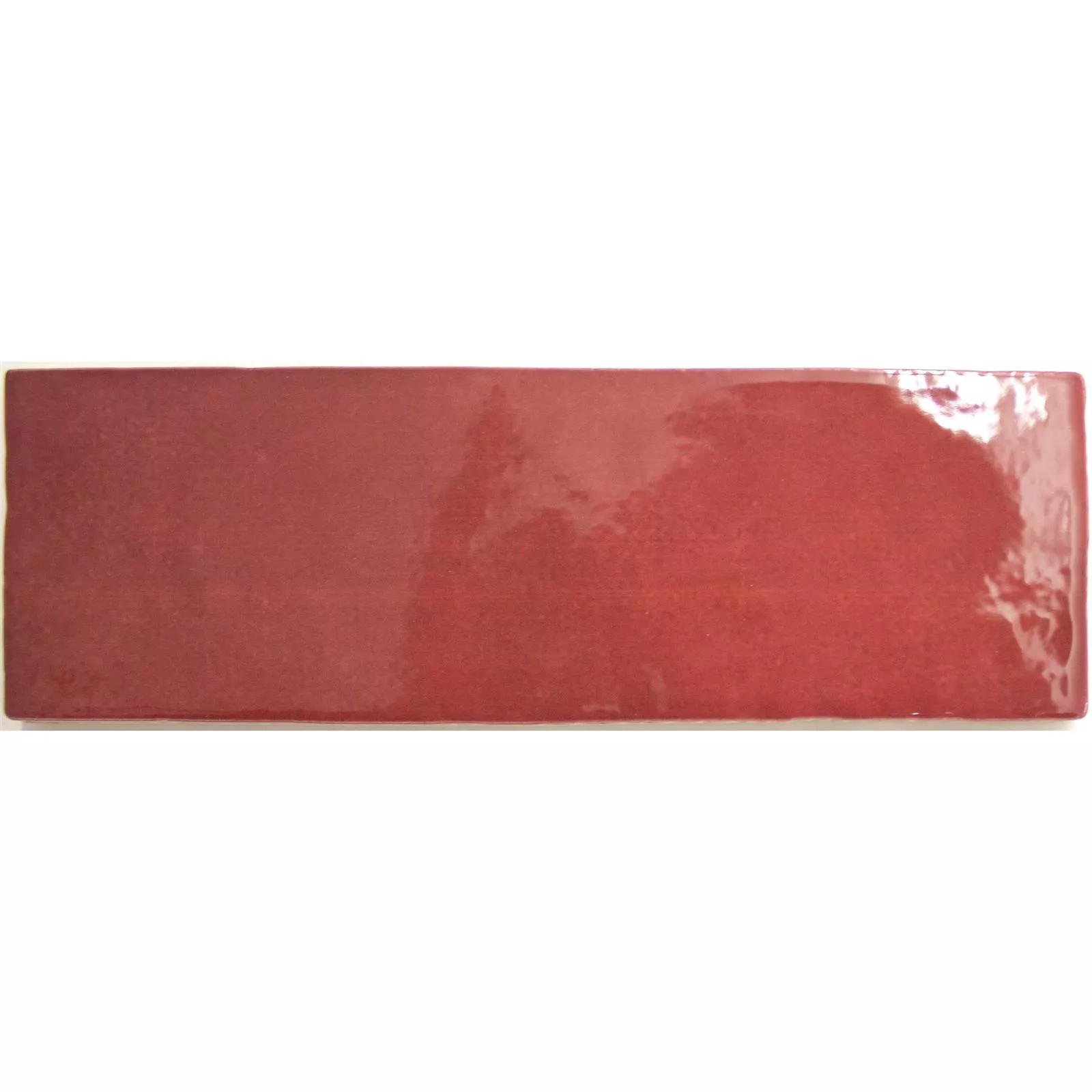 Plăci Ceramice Pentru Pereti Concord Optica Undelor Roșu 6,5x20cm Plăci Ceramice Pentru Pereti Concord Optica Undelor Roșu 6,5x20cm