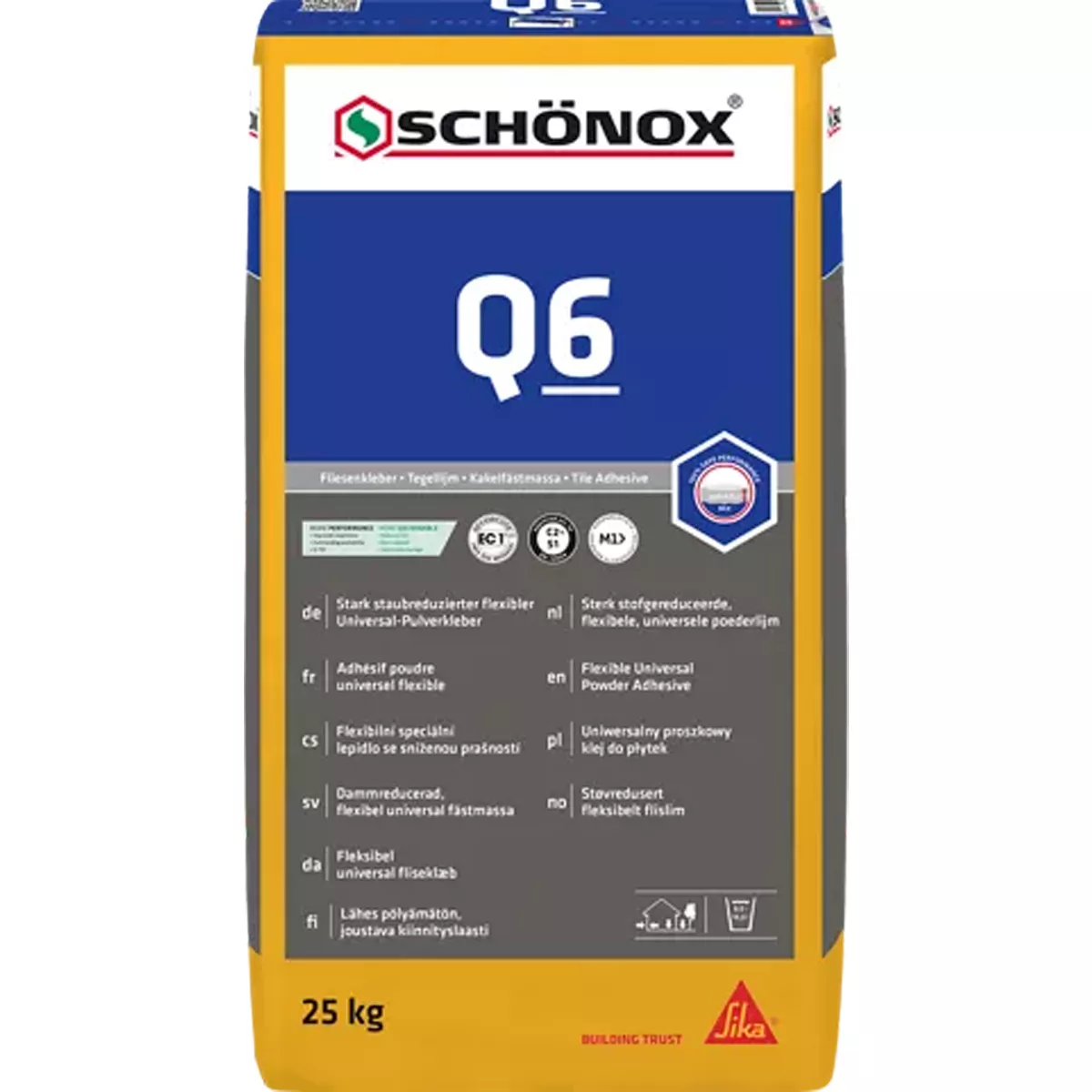 Adeziv pentru faianță Schönox Q6 - (perete și podea) adeziv universal (25 kg)
