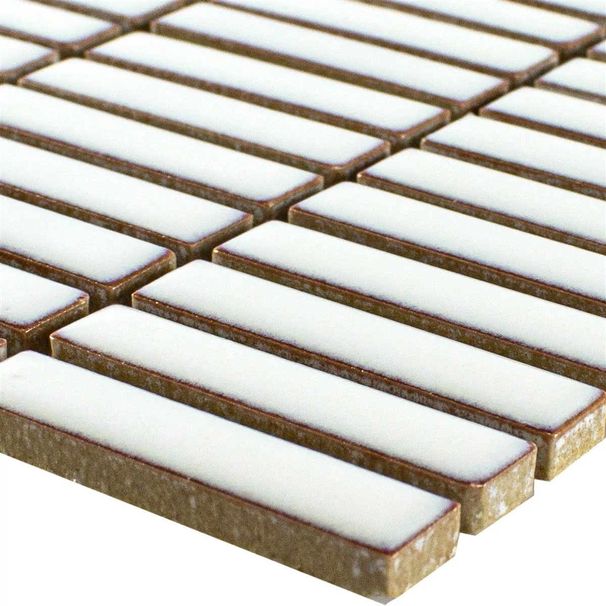 Ceramică Plăci De Mozaic Maytown Alb Strălucitor Ceramică Plăci De Mozaic Maytown Alb Strălucitor