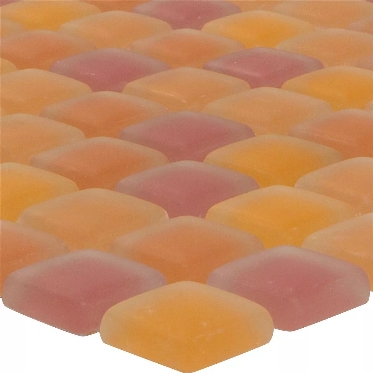 Mozaic De Sticlă Gresie Ponterio Frosted Portocale Mix Mozaic De Sticlă Gresie Ponterio Frosted Portocale Mix