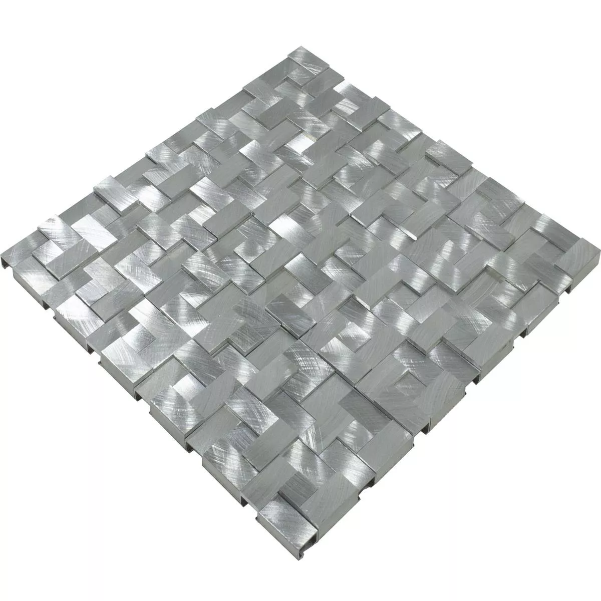 Aluminiu Metal Plăci De Mozaic Quantum Argint