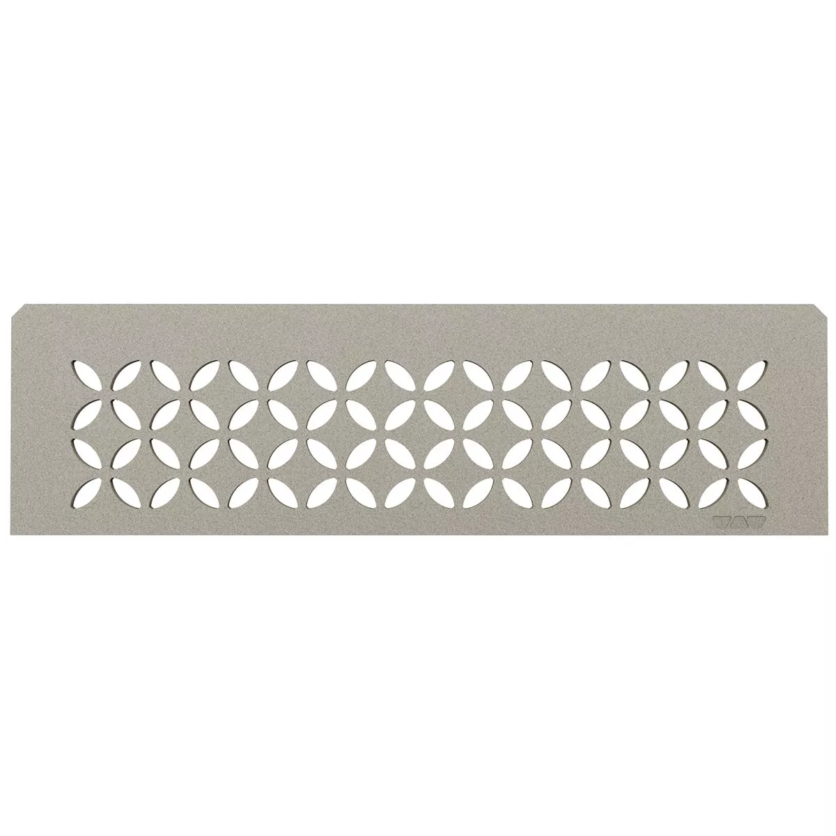 Raft de perete nișă Schlüter dreptunghiular 30x8.7cm gri floral