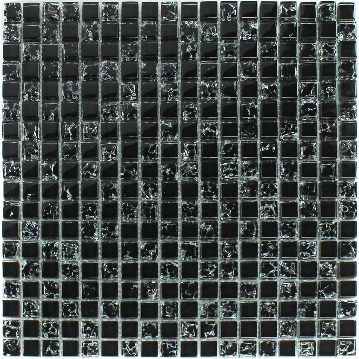 Mozaic De Sticlă Tokio Negru Efect