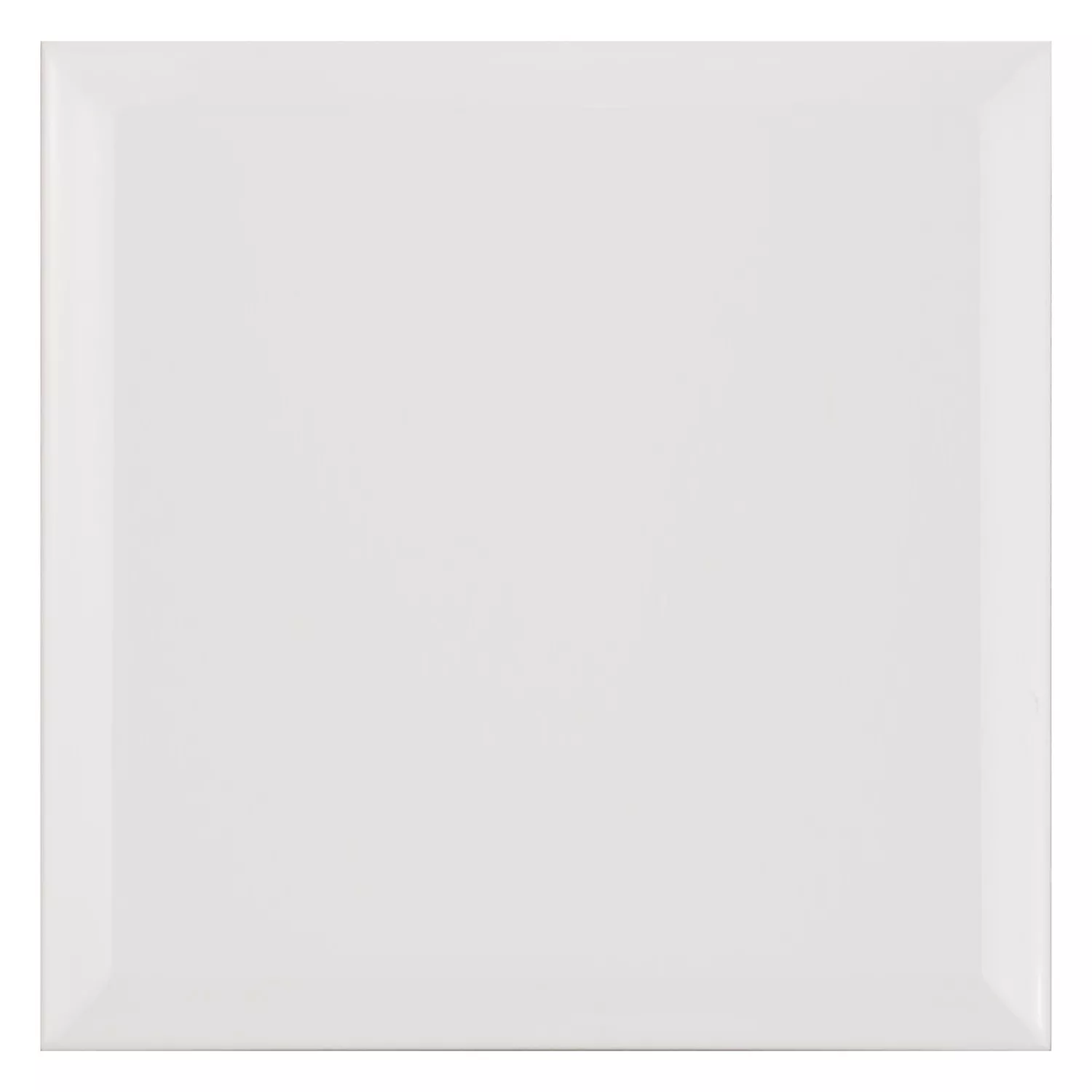 Tigla de metrou Alb Înghețată 20x20 cm Fațetă Freetown Blanco