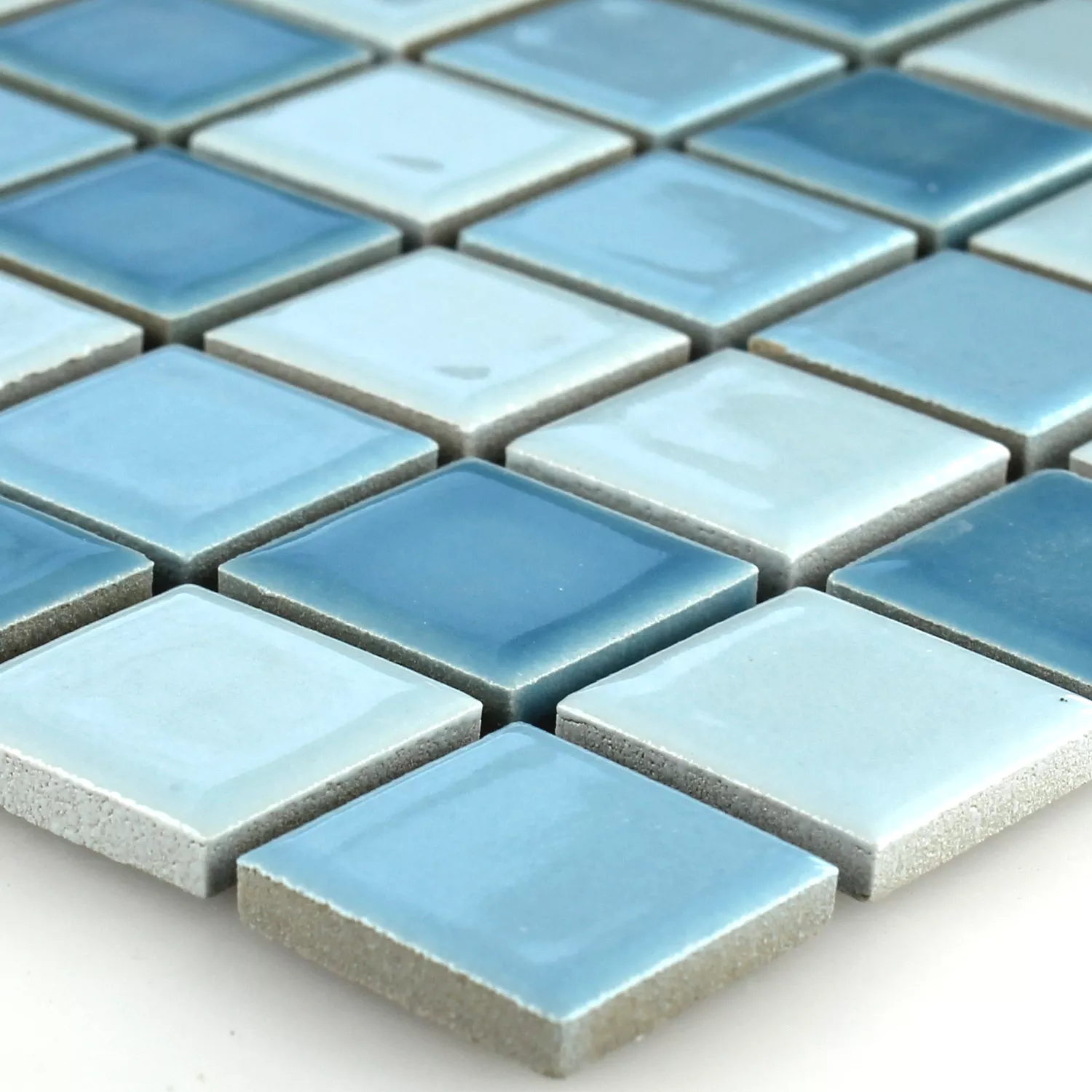 Plăci De Mozaic Ceramică Bodaway Albastru Mix 25x25x5mm