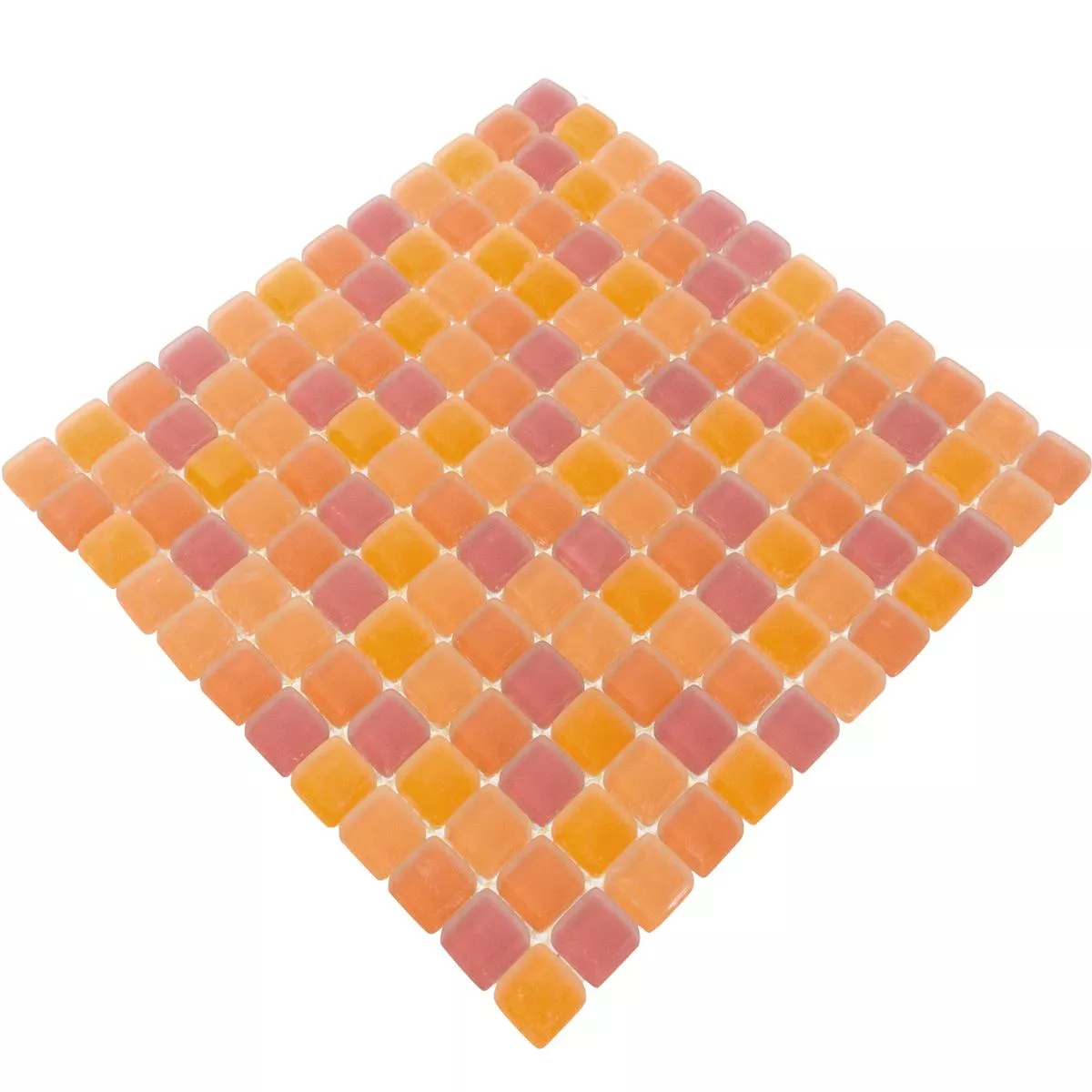 Mozaic De Sticlă Gresie Ponterio Frosted Portocale Mix
