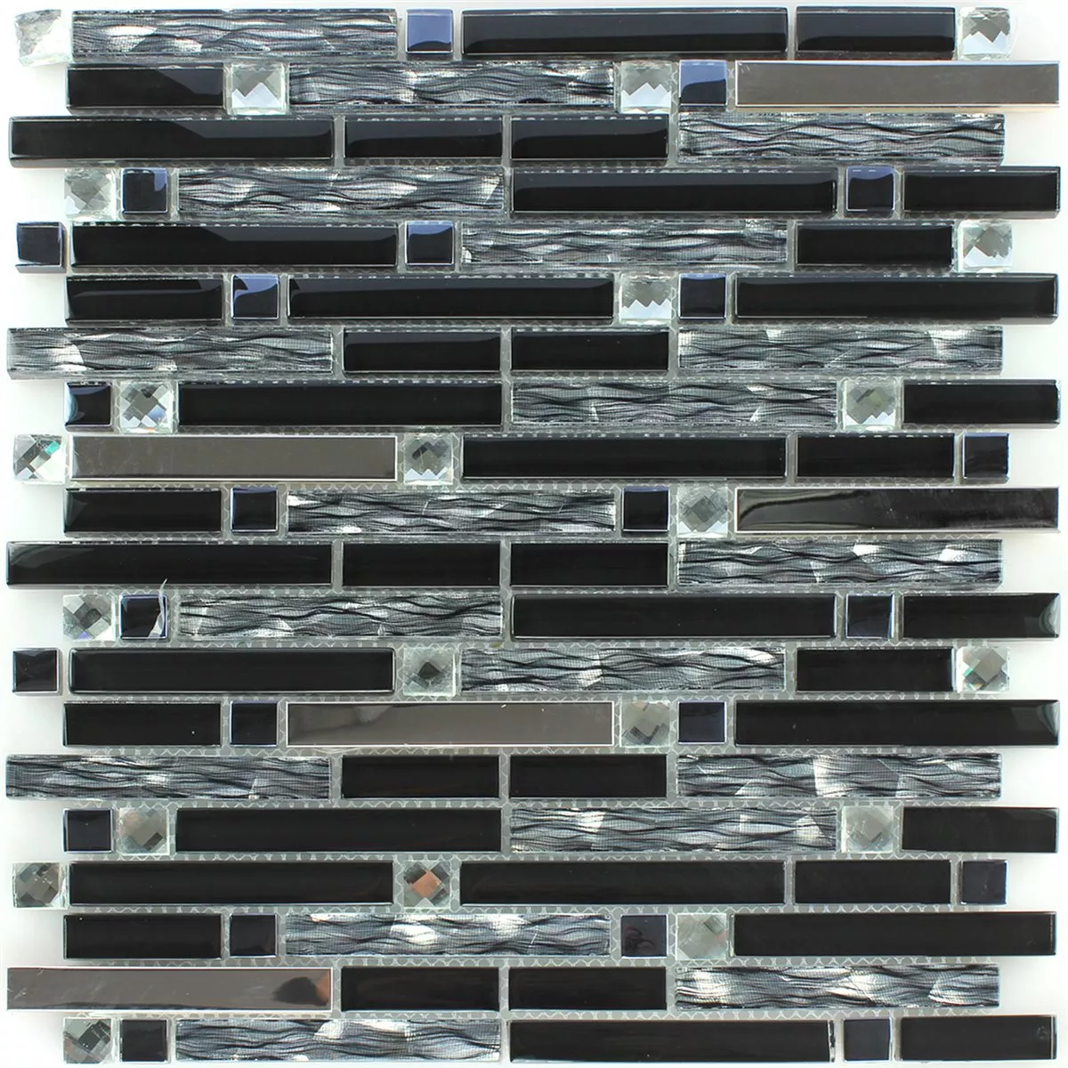 Plăci De Mozaic Oțel Inoxidabil Metal Tiglă Malaya Negru Compus