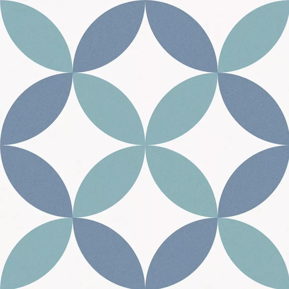 Gresie Aspect de Ciment Atlantica DaVinci Albastru Alb