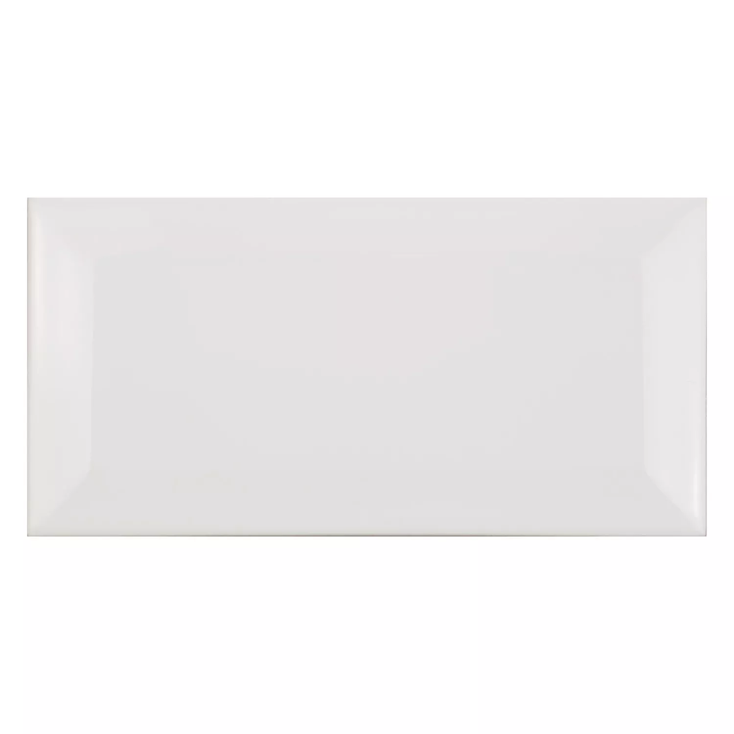 Tigla de metrou Alb Înghețată 7,5x15 cm Fațetă Pitcox Blanco